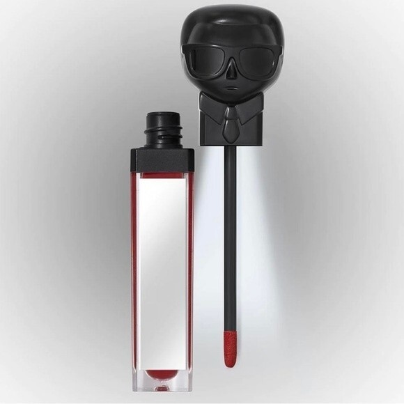 KARL LAGERFELD + ModelCo Lip Lights Liquid Matte Lipstick in Iconic Red NIB - Picture 3 of 8